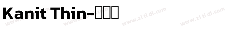 Kanit Thin字体转换